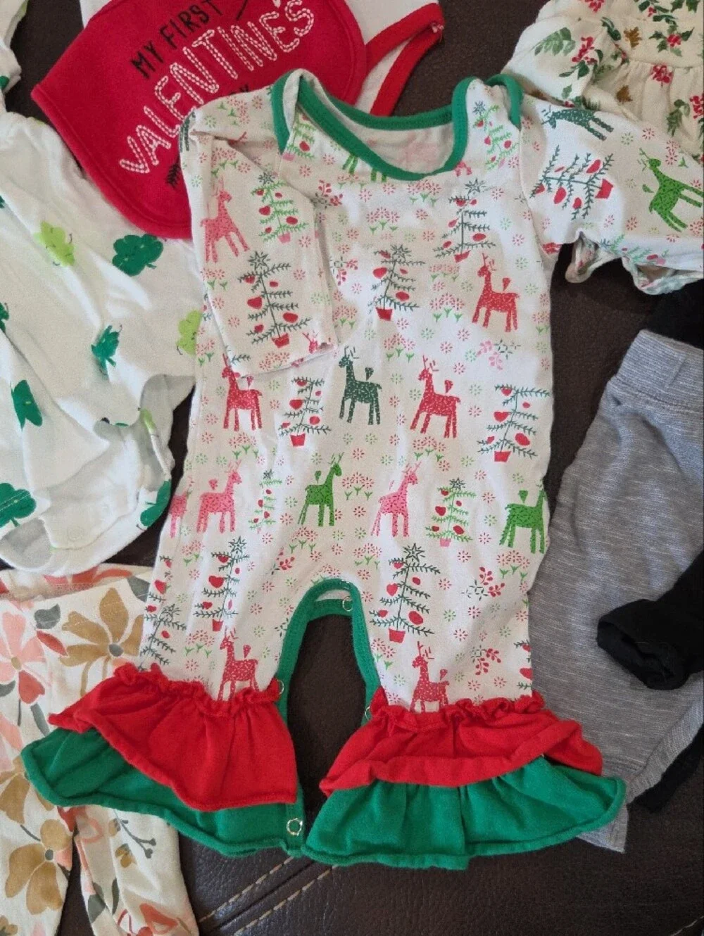 Huge Lot Girl Baby Holiday Bundle Xmas 3 - 6mts